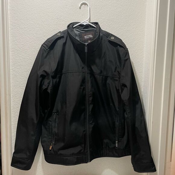 Michael Kors men’s  jacket 100% polyester faux leather - Picture 1 of 10
